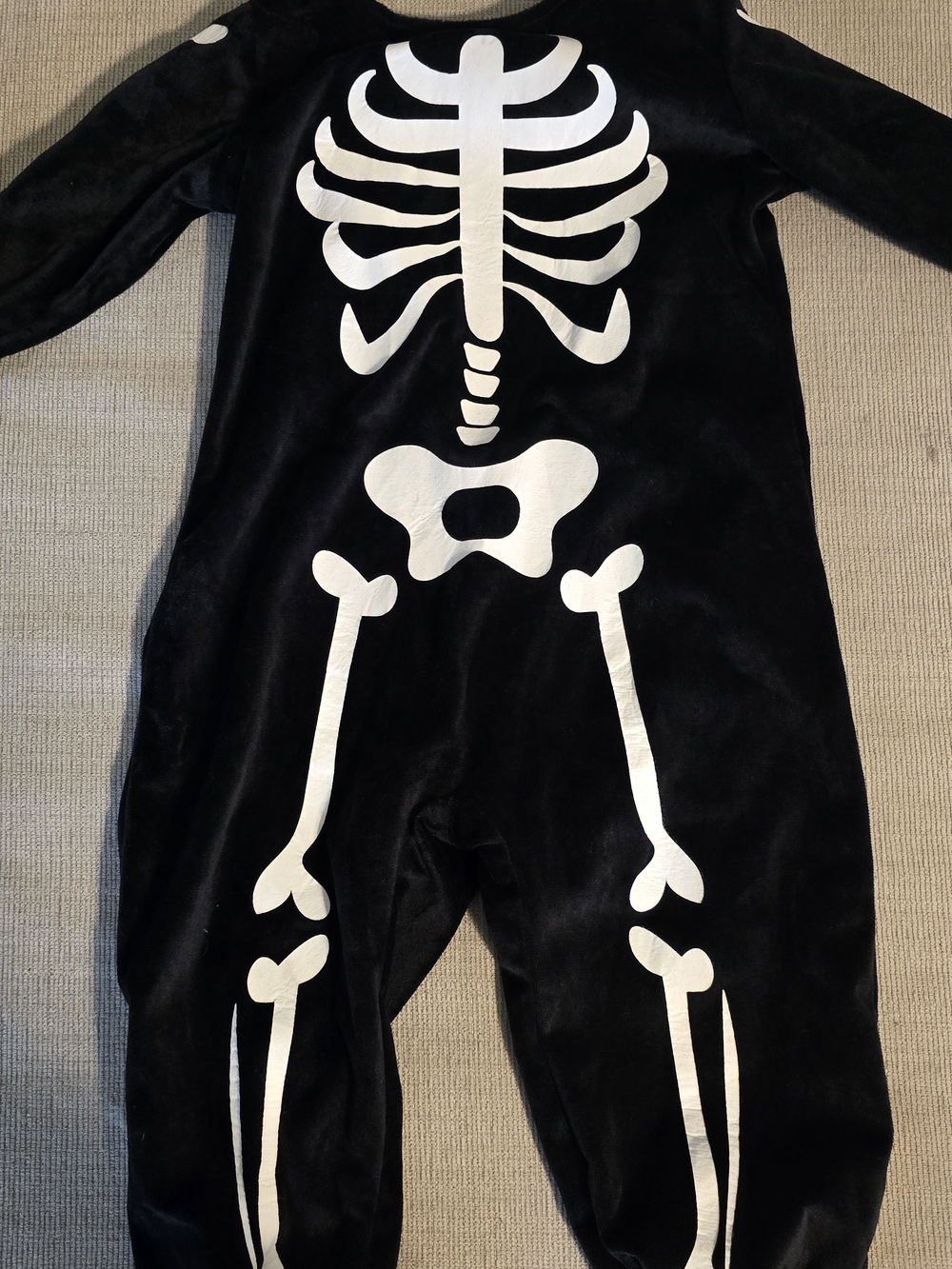 pottery barn kids Glow-in-the-Dark Skeleton Costume Black & White